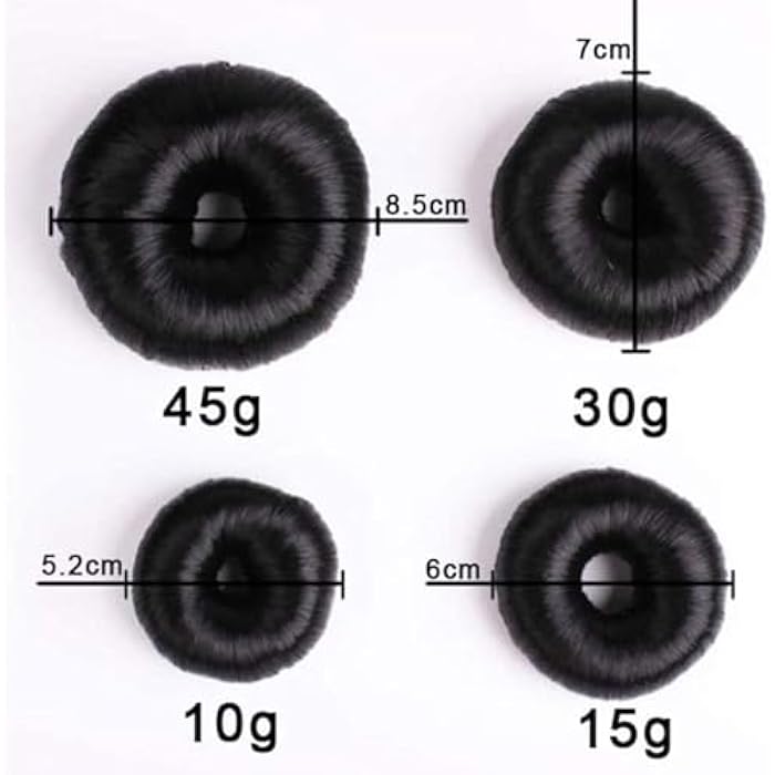 ECIF Hair Donut Bun Maker – Synthetic Hair Bun Shaper Tool for Women & Girls – Easy Chignon Hairstyle Accessory (darkbrown, 15gm) - Image 2